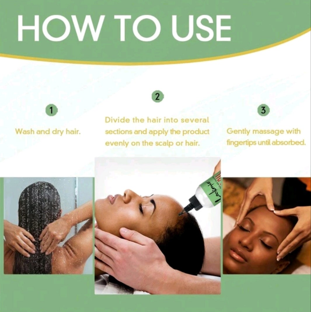 Natural  Hair Oil Infused With 10 In 1   Powder, Scalp Hair Care Moisturizing Product For Damaged Dry Hair, Strengthens Hair Essential Oil