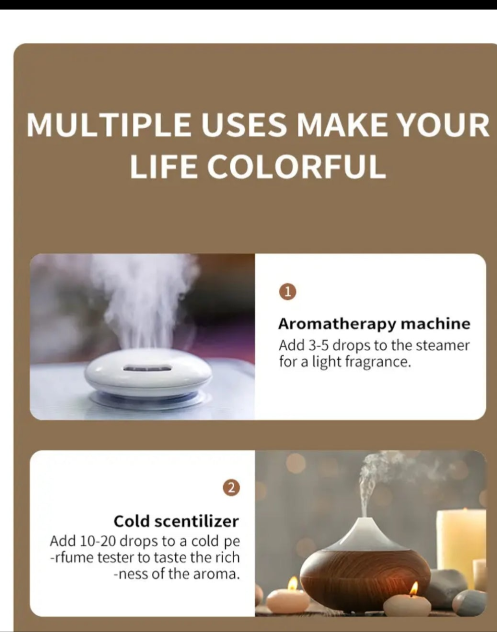 1pcs Essential Oils 10ml/0.34fl.Oz, Pure Natural Essential Oils For Aromatherapy Humidifier Air Diffuser Candle Making