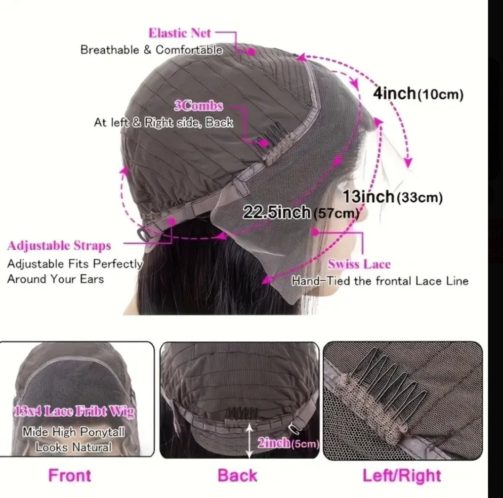Straight Lace Front Wigs Human Hair 13X4 Hd Transparent Lace Front Human Hair Wigs For Women Glueless Brazilian Remy Hair Lace Frontal Wig 180% Density Pre Plucked With Baby Hair Hairline