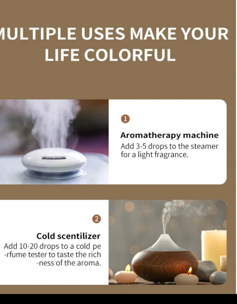 1pcs Essential Oils 10ml/0.34fl.Oz, Pure Natural Essential Oils For Aromatherapy Humidifier Air Diffuser Candle Making