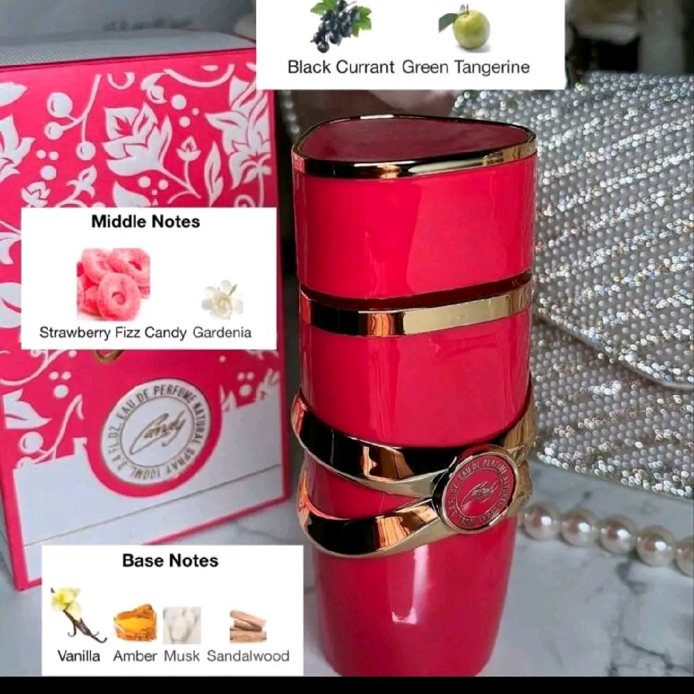 Lattafa Lattafa Yara Candy Eau De Parfum for Women, 3.4 Ounce / 100 Ml, Pink Box with Floral Design and Label