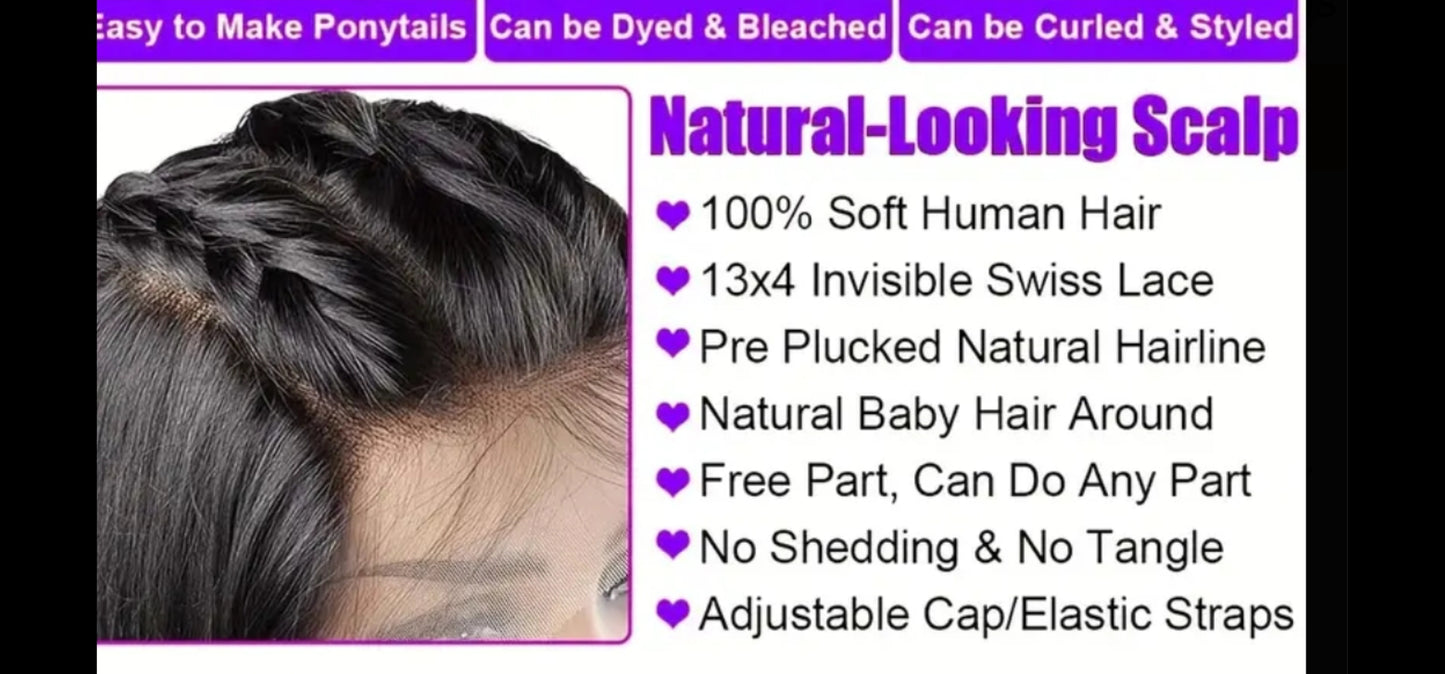 18 inch Straight Lace Front Wigs Human Hair 13X4 Hd Transparent Lace Front Human Hair Wigs For Women Glueless Brazilian Remy Hair Lace Frontal Wig 180% Density Pre Plucked With Baby Hair Hairline