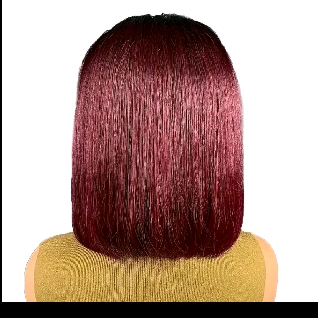 8 INCH Chic Straight Bob Wig for Women - 13x4 Lace Front, Pre-Plucked Human Hair, Natural Look & Feel, 150% Density, OT350 OT27 OT99J Color, Perfect for Halloween & Christmas