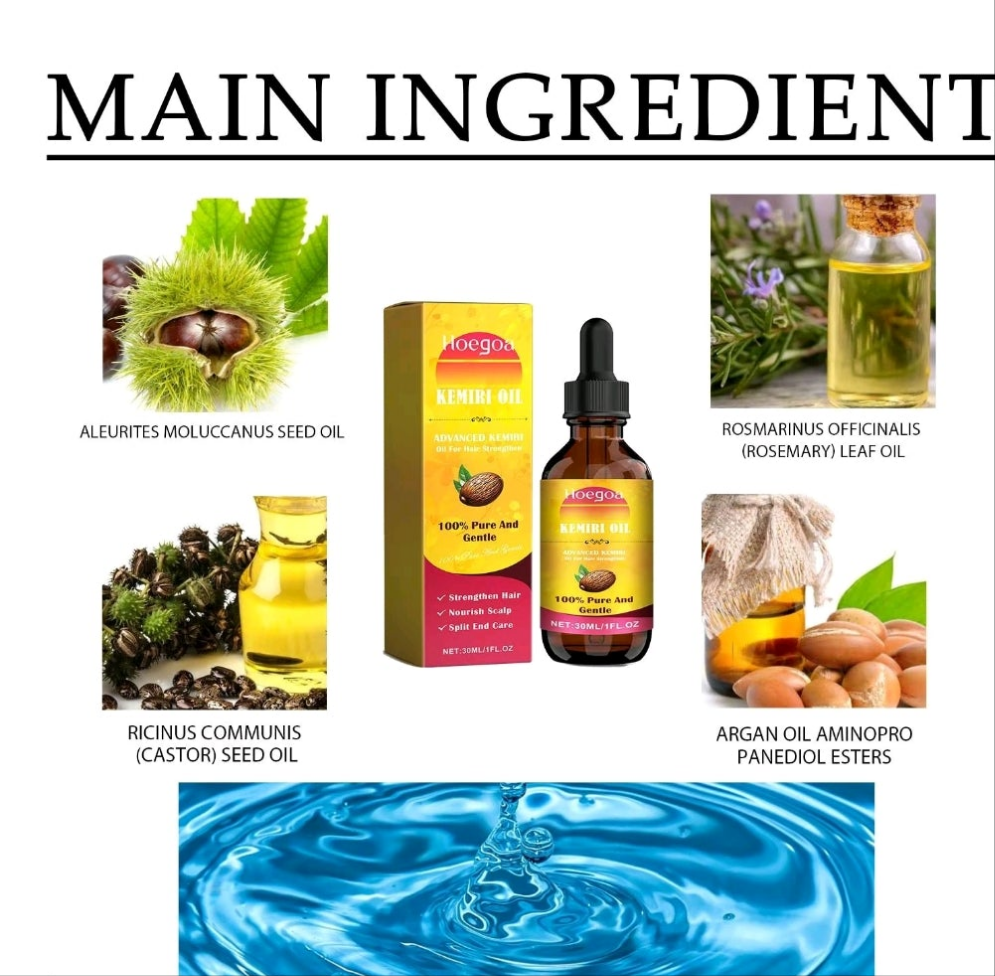 Nourishing Kemiri Oil for Hair Strengthening, 2 Counts
Hydrating Hair Care Oil for Hair Scalp Care, Hair Care
Product for Men & Women