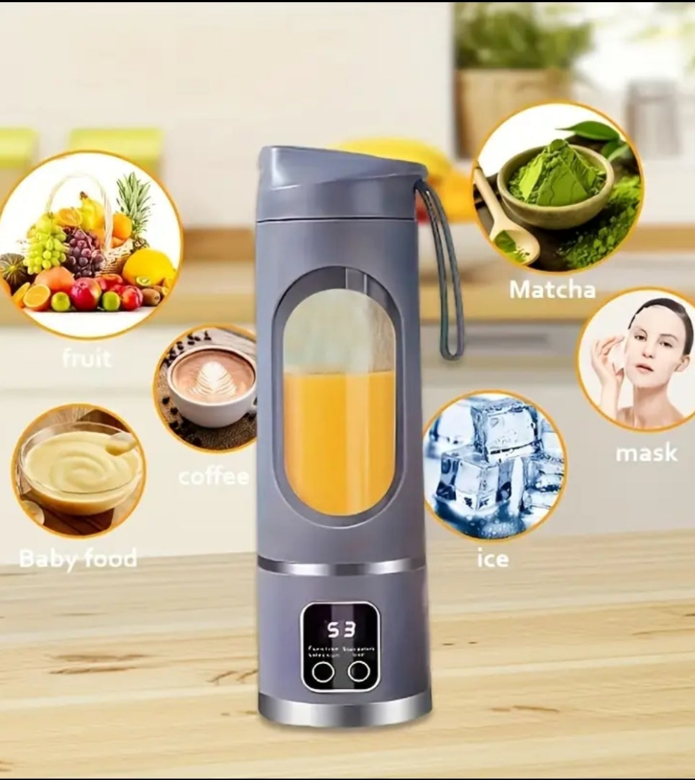 Portable Digital Blender & Juicer - BPA-Free, LED
Display, USB-C Rechargeable, Dishwasher-Safe. For
Smoothies, Baby Food, Shakes, Gym, Kitchen & Travel
Compact, Leak-Proof & Great for Father's Day or
Healthy Meal Prep. vegetable juicer lemon