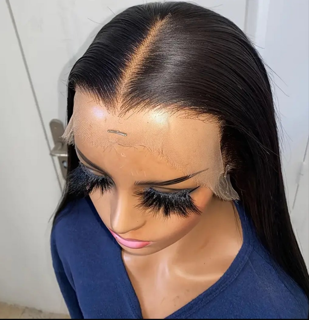 18 inch Straight Lace Front Wigs Human Hair 13X4 Hd Transparent Lace Front Human Hair Wigs For Women Glueless Brazilian Remy Hair Lace Frontal Wig 180% Density Pre Plucked With Baby Hair Hairline