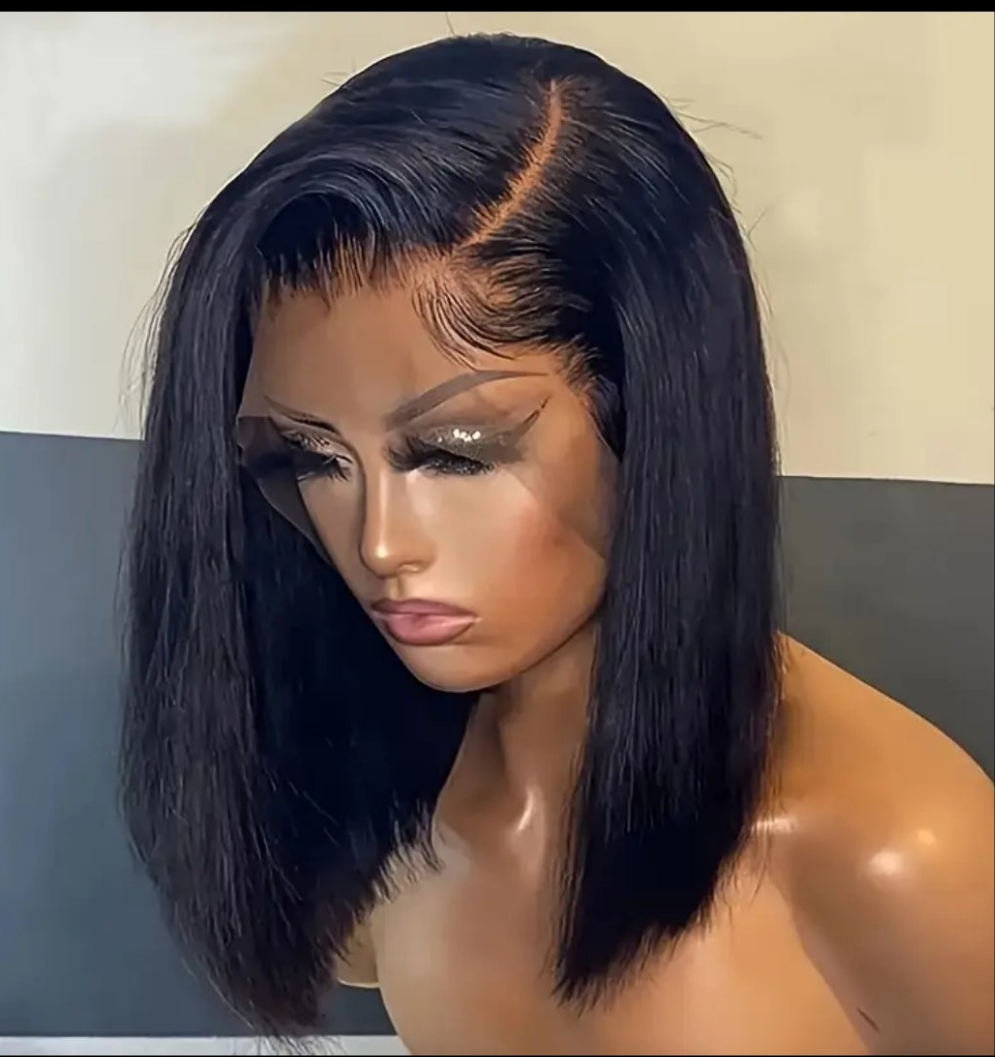 Straight Lace Front Wigs Human Hair 13X4 Hd Transparent Lace Front Human Hair Wigs For Women Glueless Brazilian Remy Hair Lace Frontal Wig 180% Density Pre Plucked With Baby Hair Hairline