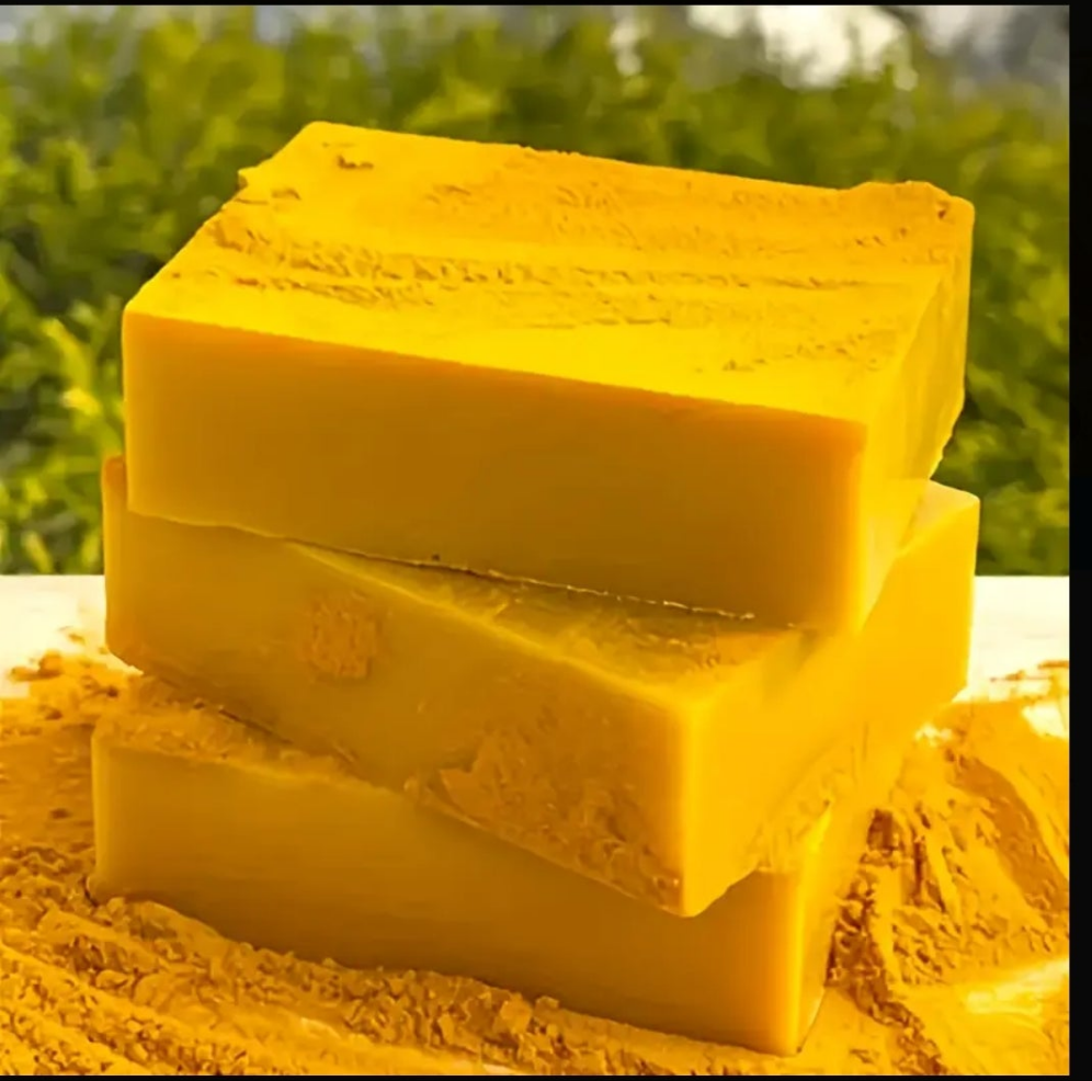 2 pcs Lemon Turmeric Cookie Soap, Lemon Turmeric And
Cookie Soap, Turmeric Spot Soap, Suitable For Face
And Body, Suitable For All Skin Types