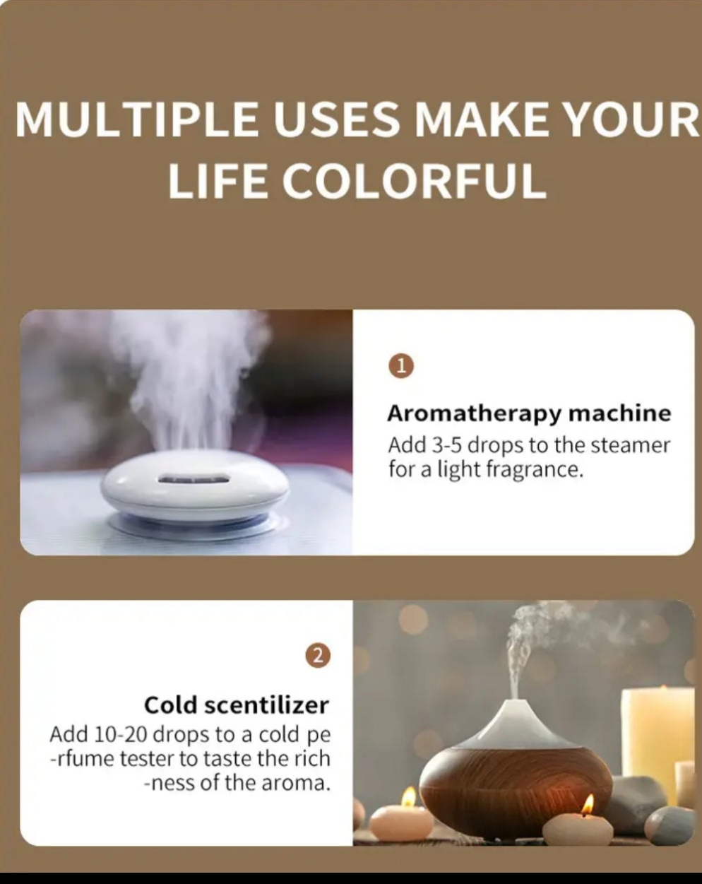 1pcs Essential Oils 10ml/0.34fl.Oz, Pure Natural Essential Oils For Aromatherapy Humidifier Air Diffuser Candle Making