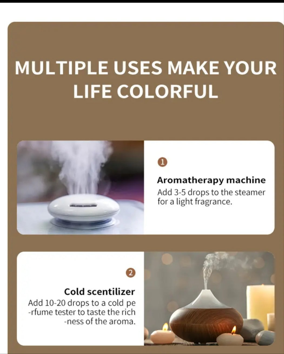 1pcs Essential Oils 10ml/0.34fl.Oz, Pure Natural Essential Oils For Aromatherapy Humidifier Air Diffuser Candle Making