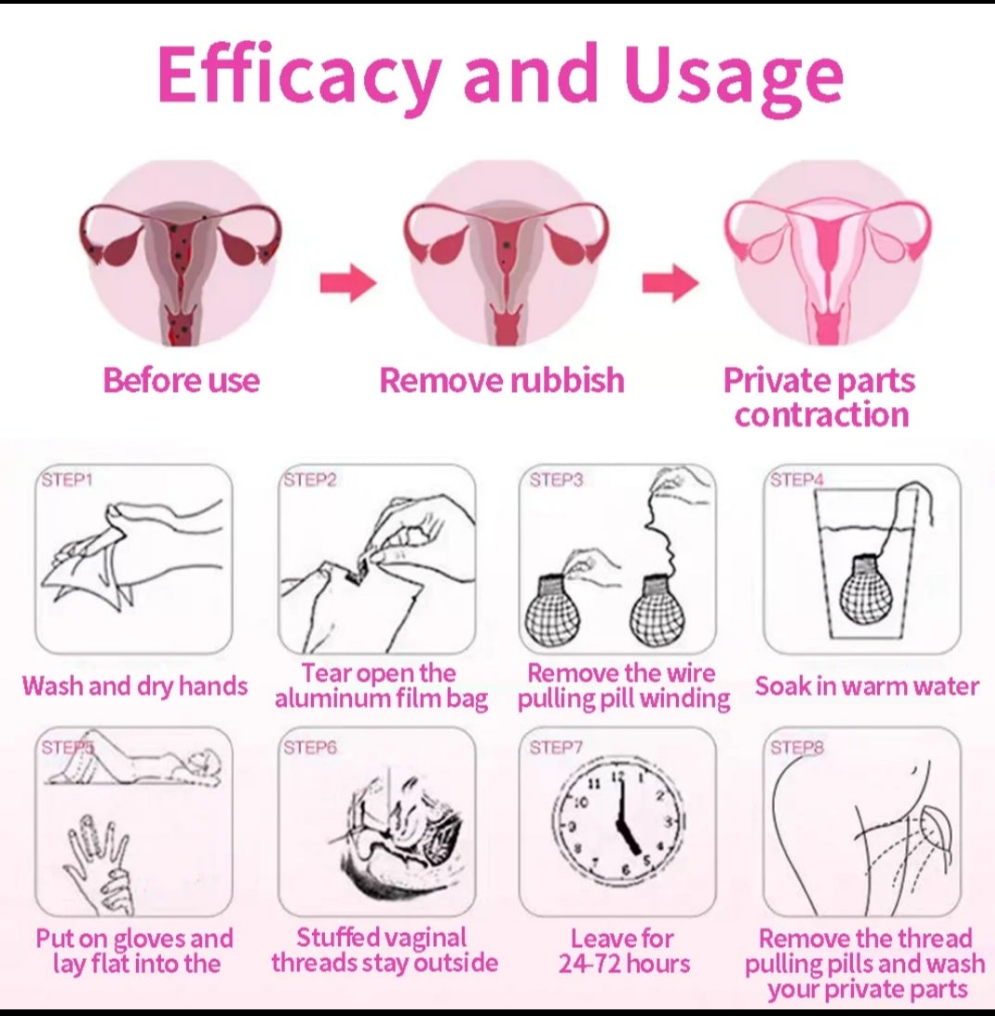 4pcs Private Label Detox Pearls Clearing Tampons Clean
Point Yoni Detox Pearls for Women