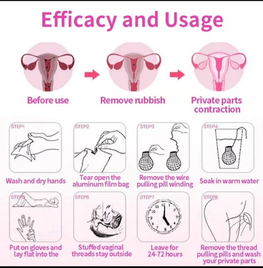 4pcs Private Label Detox Pearls Clearing Tampons Clean
Point Yoni Detox Pearls for Women