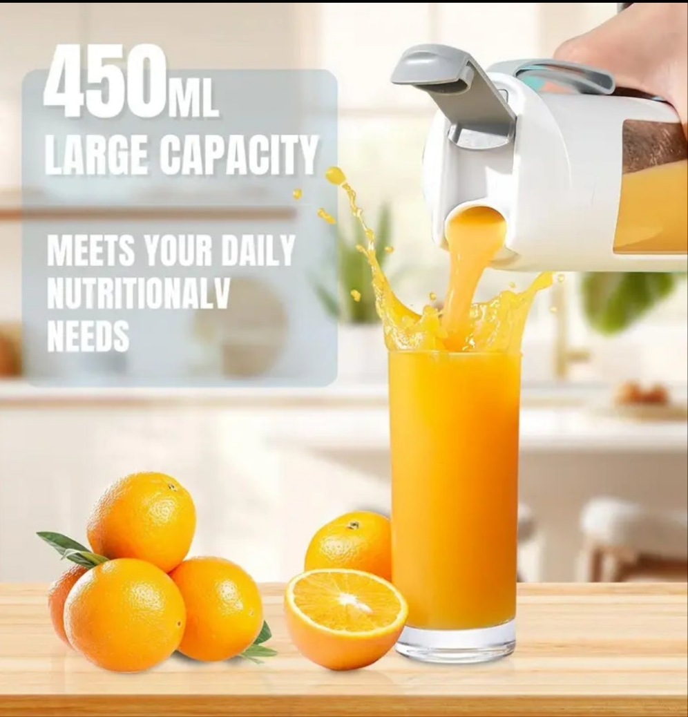 Portable Digital Blender & Juicer - BPA-Free, LED
Display, USB-C Rechargeable, Dishwasher-Safe. For
Smoothies, Baby Food, Shakes, Gym, Kitchen & Travel
Compact, Leak-Proof & Great for Father's Day or
Healthy Meal Prep. vegetable juicer lemon