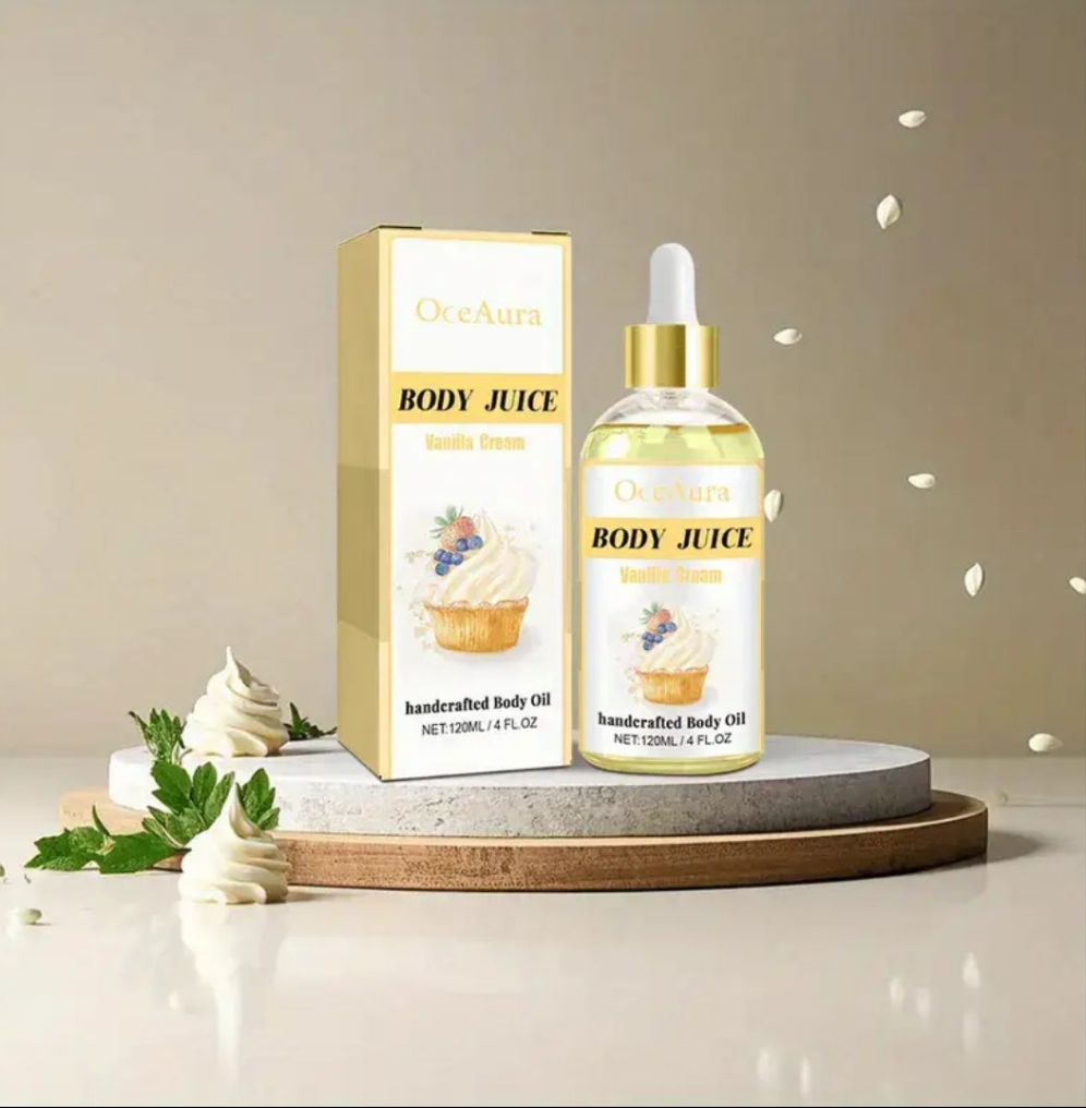 1 pcs Vanilla Body Care Oil, Containing Strawberry Extract, Replenishes Moisture And Leaves Light Beige Soft And Moist, Ideal Gift for Pretty Sister