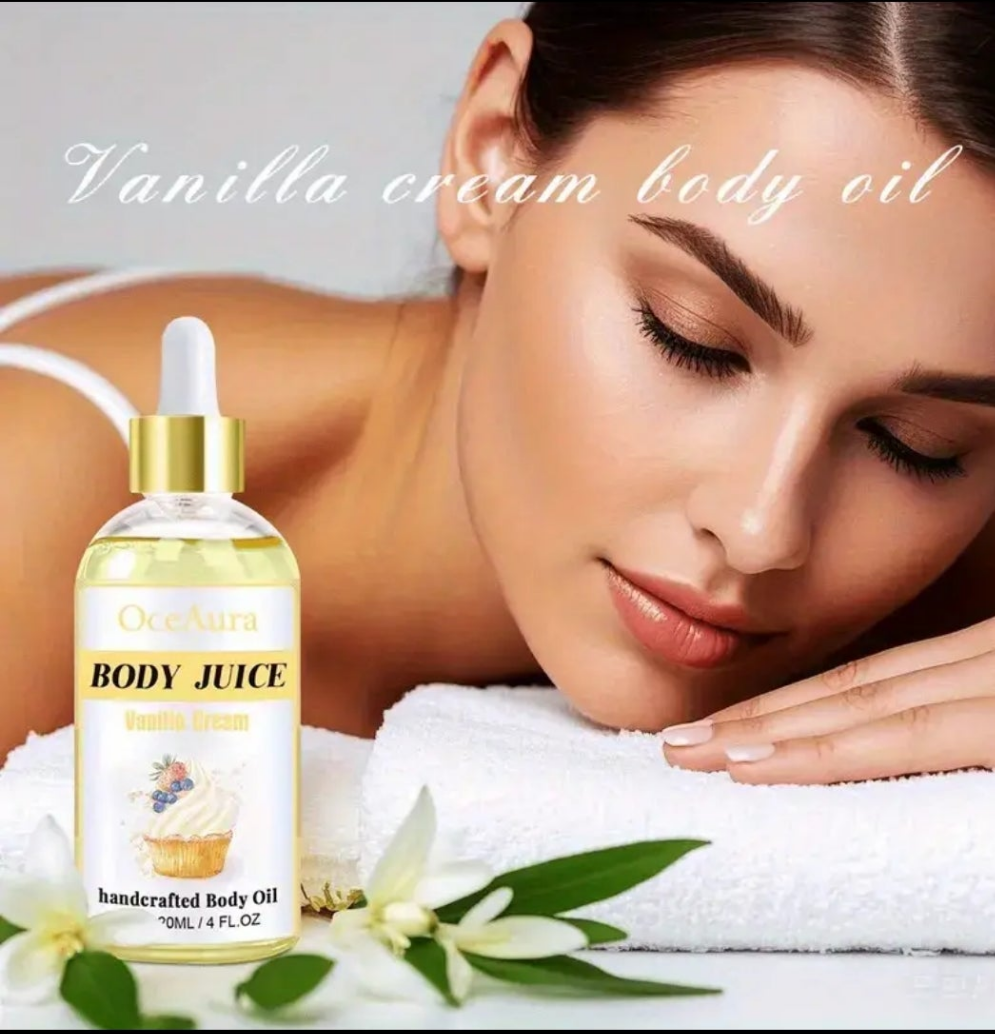 1 pcs Vanilla Body Care Oil, Containing Strawberry Extract, Replenishes Moisture And Leaves Light Beige Soft And Moist, Ideal Gift for Pretty Sister