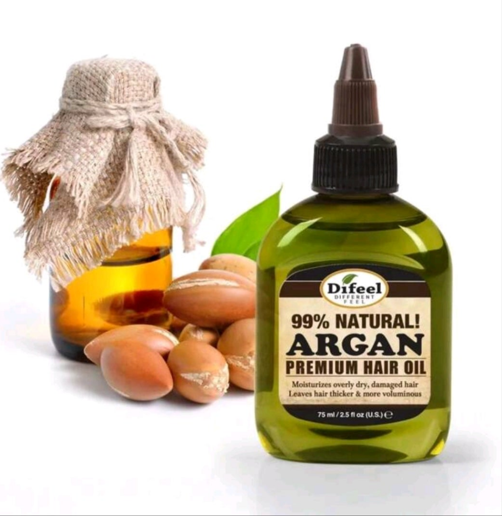 Difeel Premium Natural Argan Hair Oil - 2.5 FI Oz
