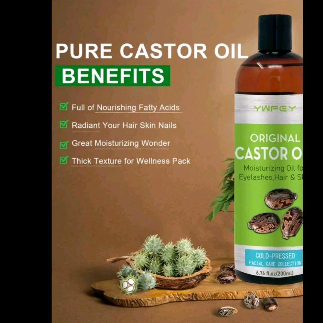 200ml Caster Oil - For Skin Care, Hair Care, Eyelashes, Eyebrows, Body