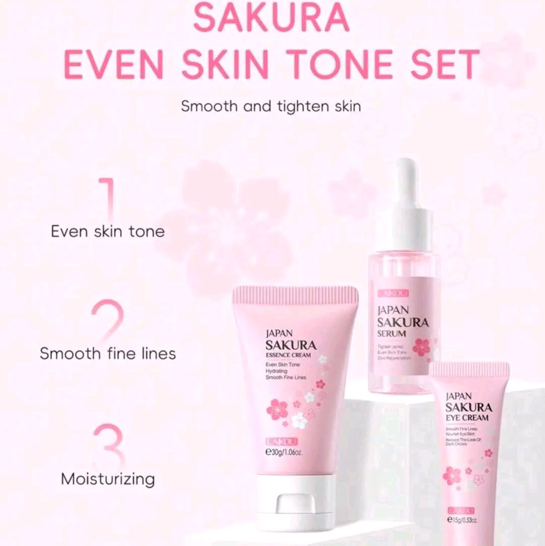 Moisturizing Skin Care Set, 3pcs Eye Cream & Face Serum Kit For Daily Use
