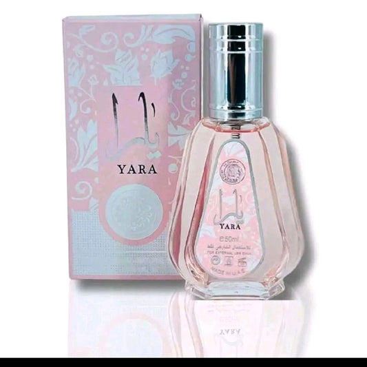 Lattafa Yara Arab Men's Eau De Toilette Spray, 1.7oz/50ml Long Lasting Amber Vanilla  Ball Bearing Perfume Is Easy To Carry