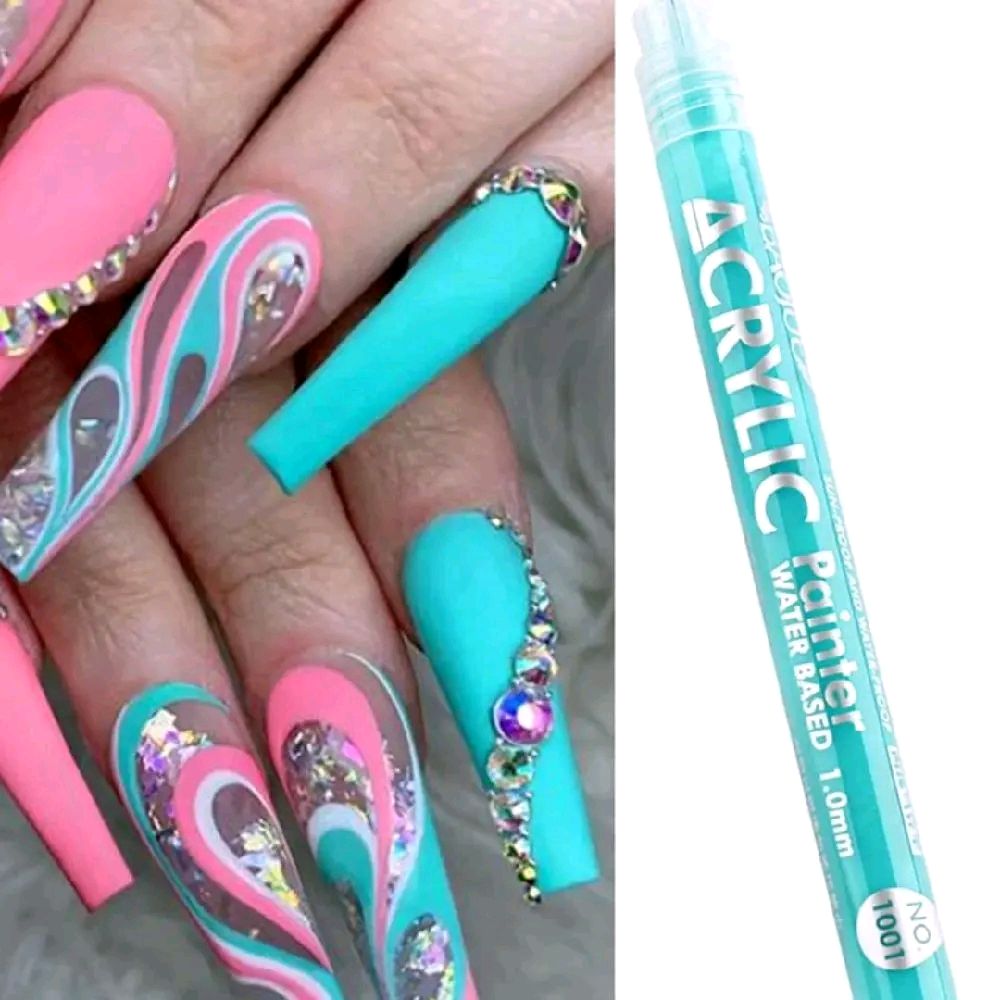 4pcs Nail Art Drawing Pen Y2K Graffiti Nail Acrylic Pen Waterproof Painting Liner DIY 3D Abstract Line Nail Art Beauty Tool Manicure Nail Charms Nail Gems Nail Supplies