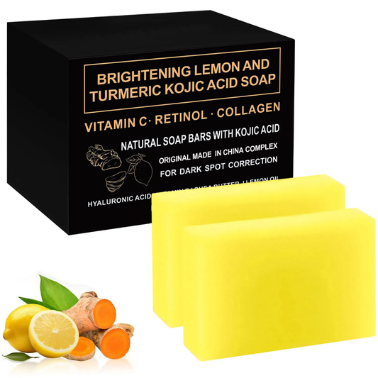 1 pcs Kojic Acid Soap, Glutathione & Ginger Essential Oil Handmade Soap, Turmeric Soap