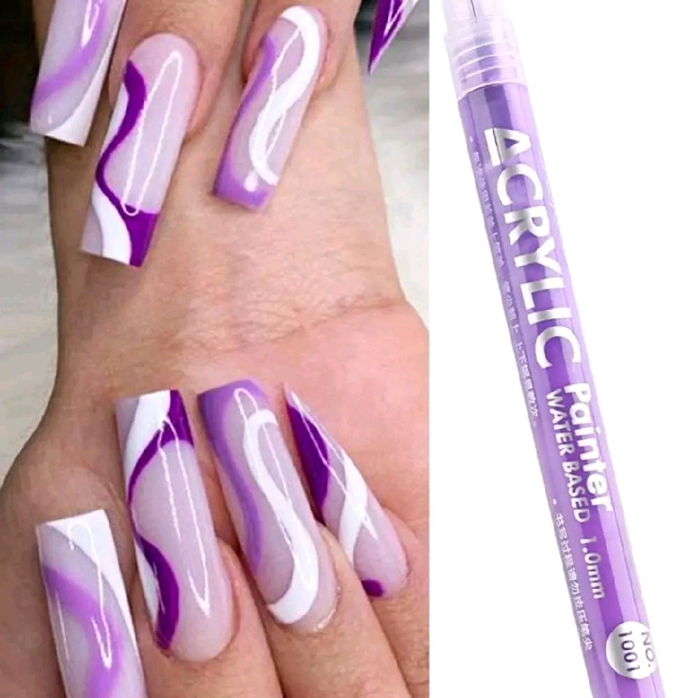 4pcs Nail Art Drawing Pen Y2K Graffiti Nail Acrylic Pen Waterproof Painting Liner DIY 3D Abstract Line Nail Art Beauty Tool Manicure Nail Charms Nail Gems Nail Supplies