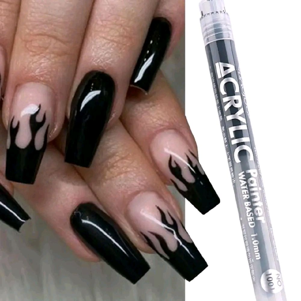 4pcs Y2K Aesthetic Nail Art Drawing Pen Graffiti Nail Acrylic Pen Waterproof Painting Liner DIY 3D Abstract Line Nail Art Beauty Tool Manicure Nail Charms Nail Gems Nail Supplies