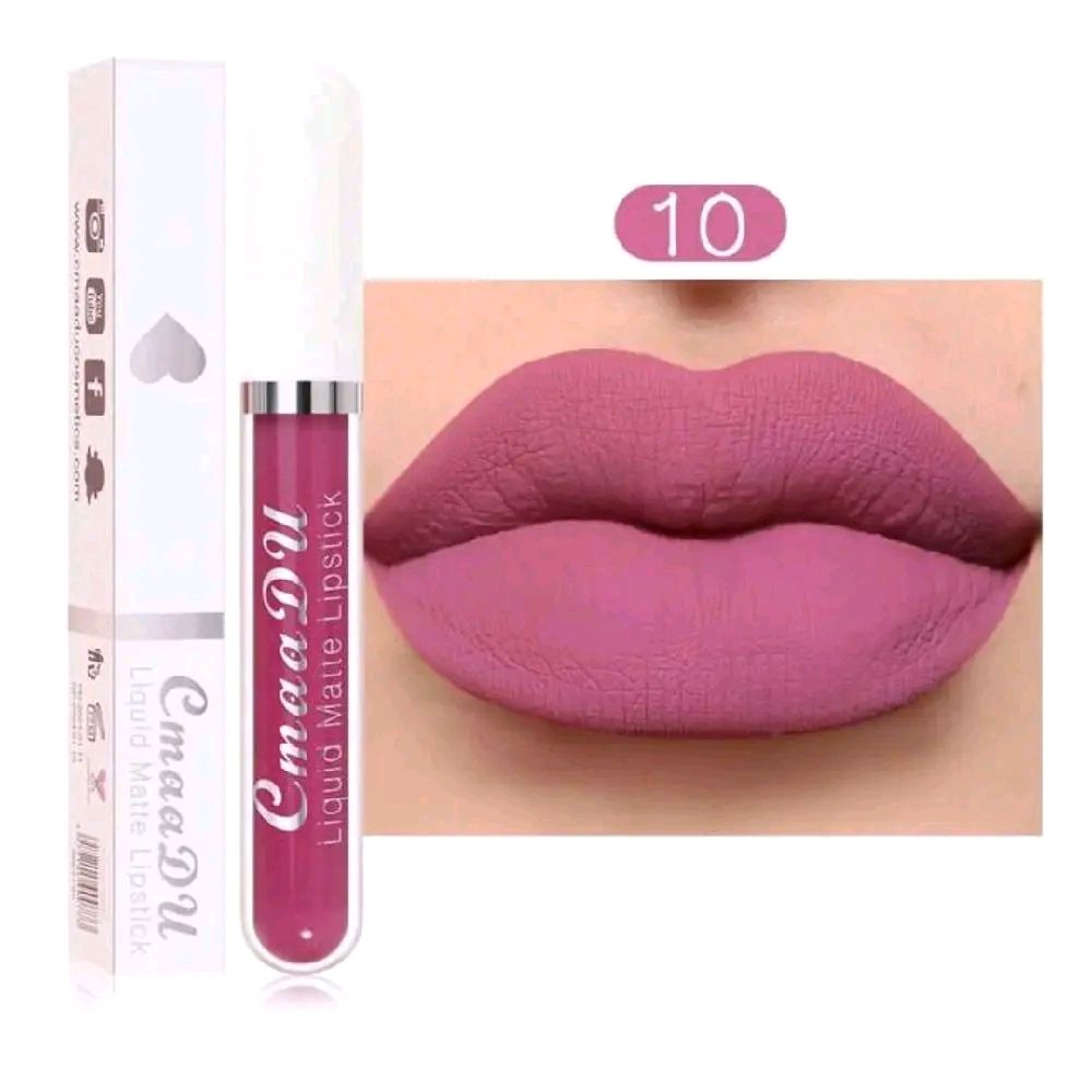 Waterproof Long-lasting Matte Lip Gloss 10 Non-Stick Cup Lip Cream