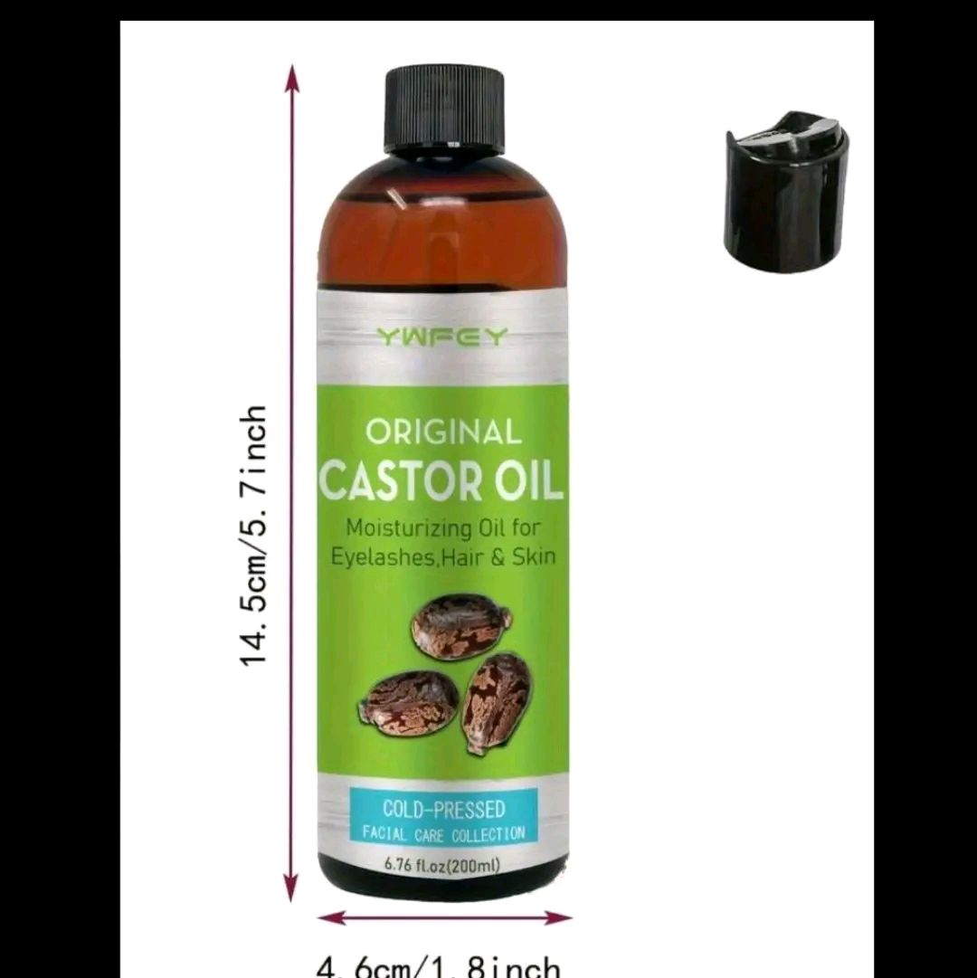 200ml Caster Oil - For Skin Care, Hair Care, Eyelashes, Eyebrows, Body