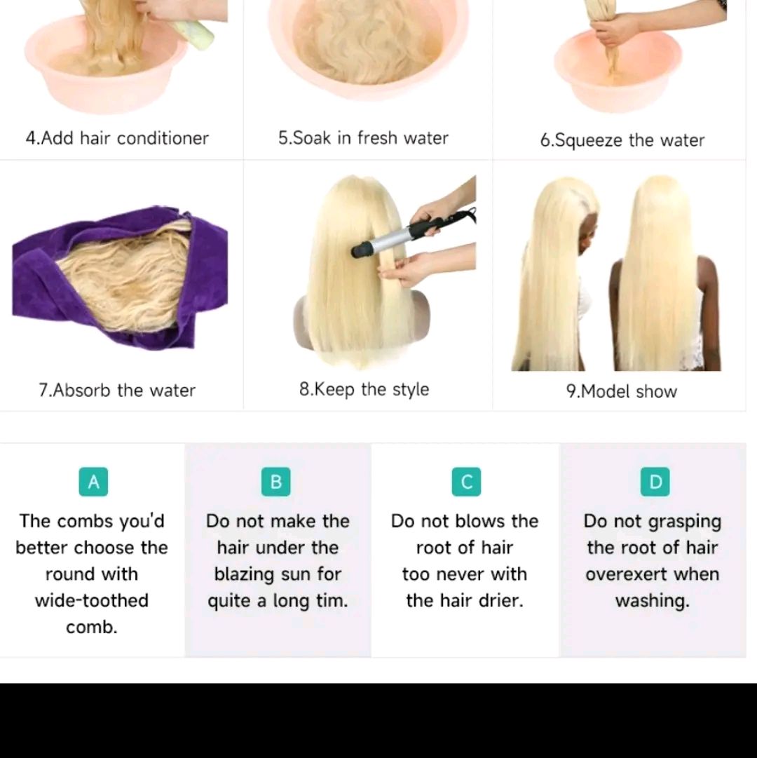 8 inches Aliwig Straight Blonde Bob wigs .Lace Front  100% Human Hair..