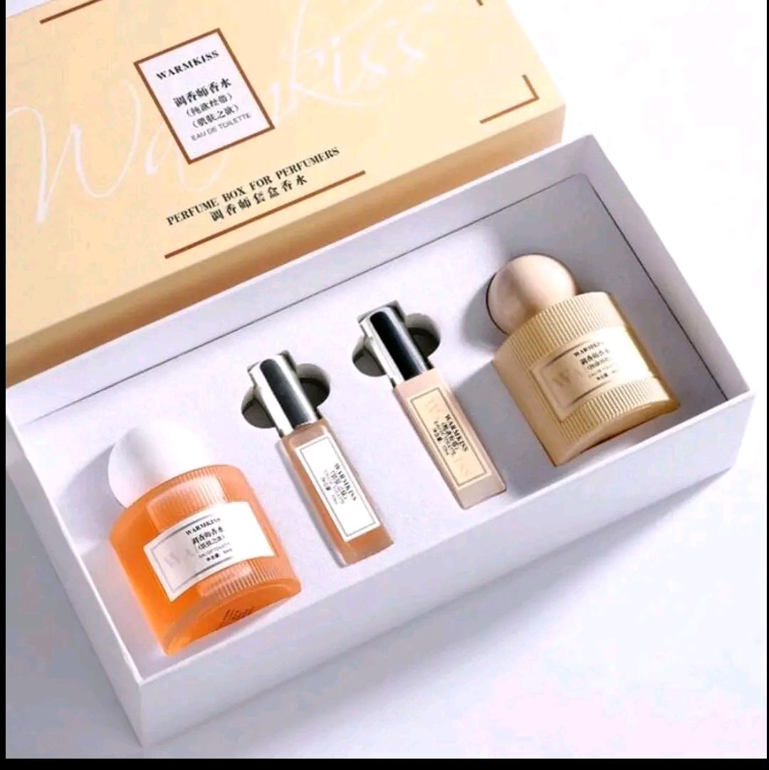 40ML * 2+10ML * 2 Blender Women's Set Gift Box Perfume Fresh Floral Fragrance Lasting Fragrance Light Fragrance Skin Desire Pure Desire Ribbon Mysterious Sexy High Quality Women's Perfume Elegant Taste Full Size Bottles Convenient To Replenish Fragrance