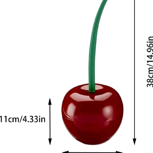 Modern Cherry Shaped ABS Toilet Brush - 1pc for Home Use with Green Handle